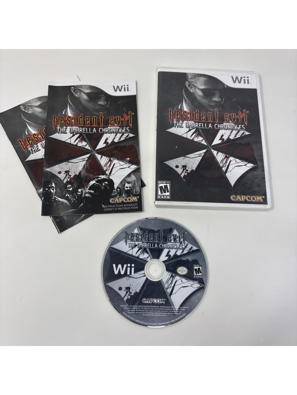 Capcom Resident Evil: The Umbrella Chronicles (Nintendo Wii) CIB W/ Manual